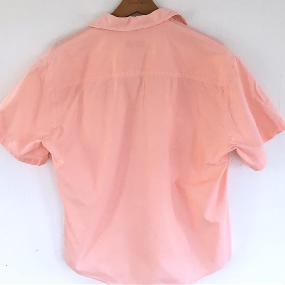 Vintage vibrant peach cotton boxy top - Picture 7 of 8